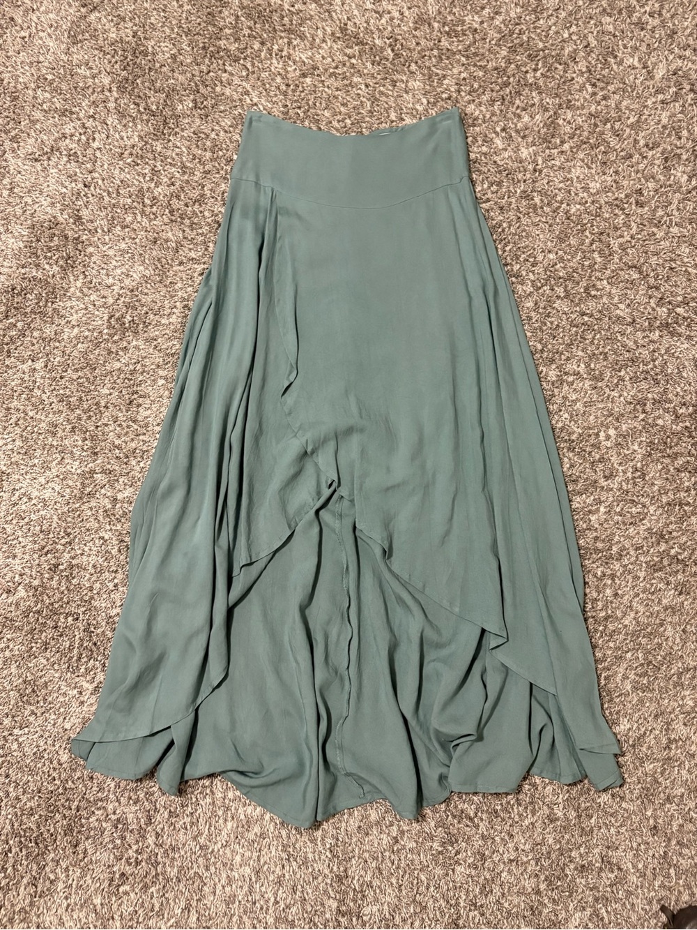 O'Neill Dusty Sage Tiered Flow Maxi Skirt